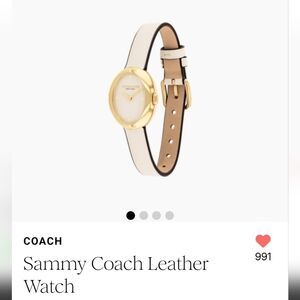 Sammy Coach Leather Watch
